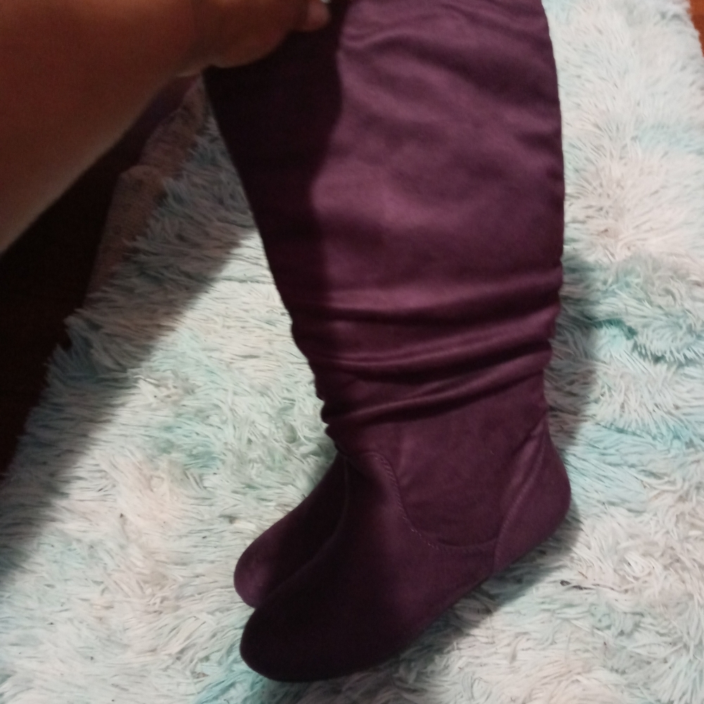 Women Top Moda Purple boots